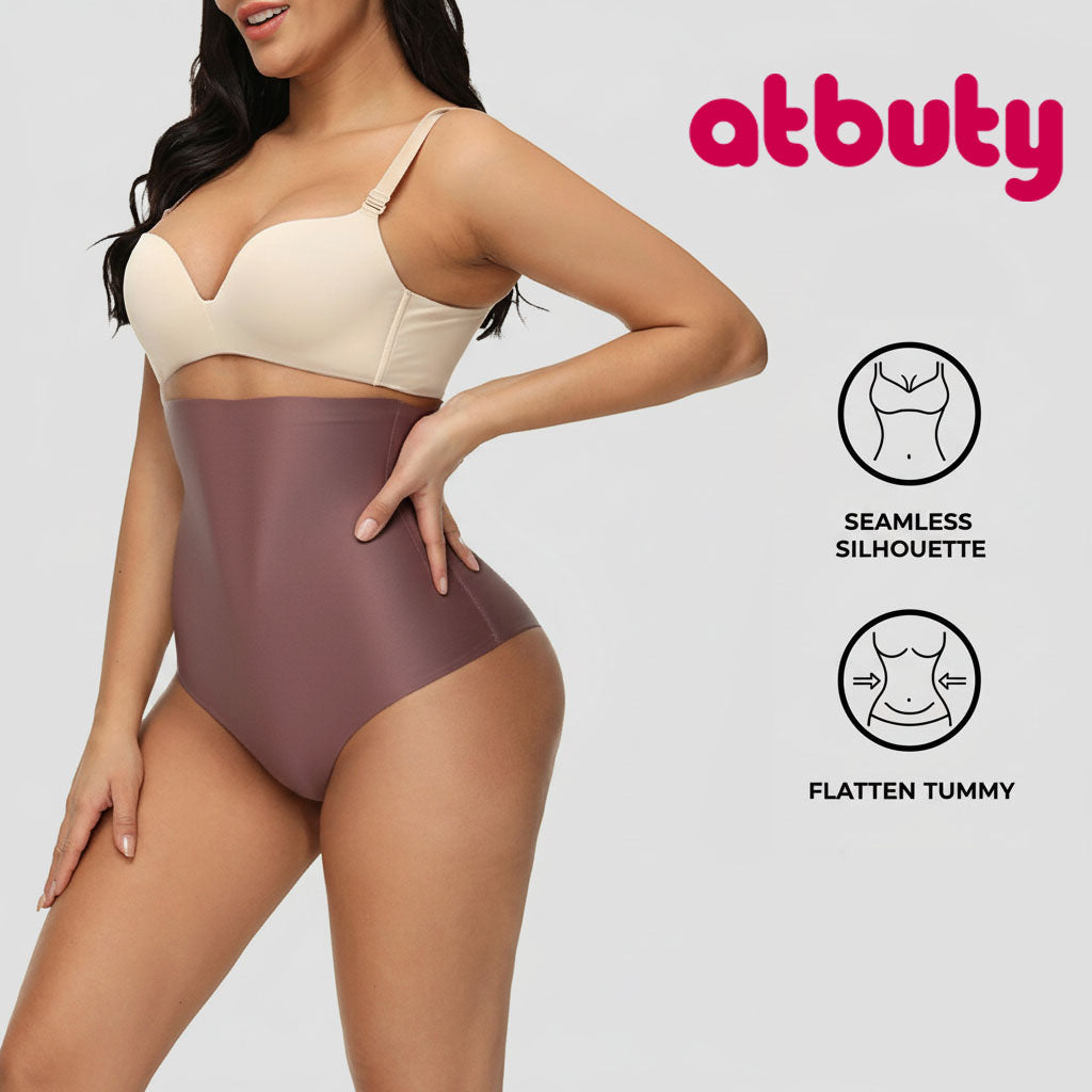 Seamless Body Shaper Butt Lifter High Waist Sculpt Tummy Control High-Waist Brief