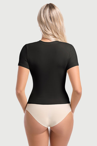 Basic Tank Top for Women - Double Lined, Fitted Sleeveless Tee with Crew Neck - Essential Summer Crop Top