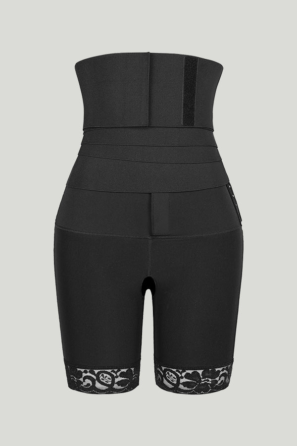 2 in 1 Pants Detachable Bandage Wrap Waist Trainer Shapewear Shorts With Butt Lifter