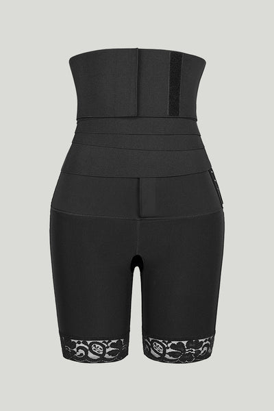 2 in 1 Pants Detachable Bandage Wrap Waist Trainer Shapewear Shorts With Butt Lifter