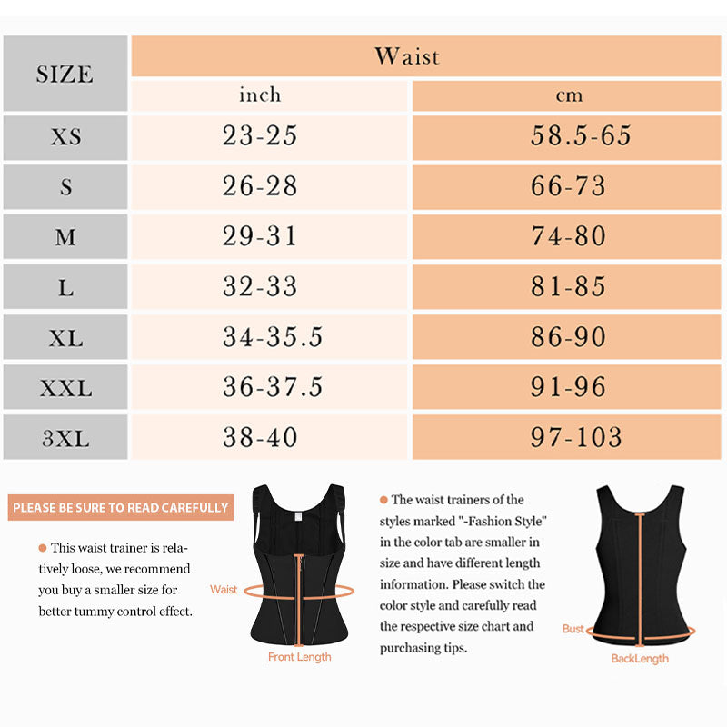 Sculpt Hourglass Vest Waist Trainer With Adjustable Shoulder Strap