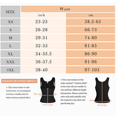Sculpt Hourglass Vest Waist Trainer With Adjustable Shoulder Strap